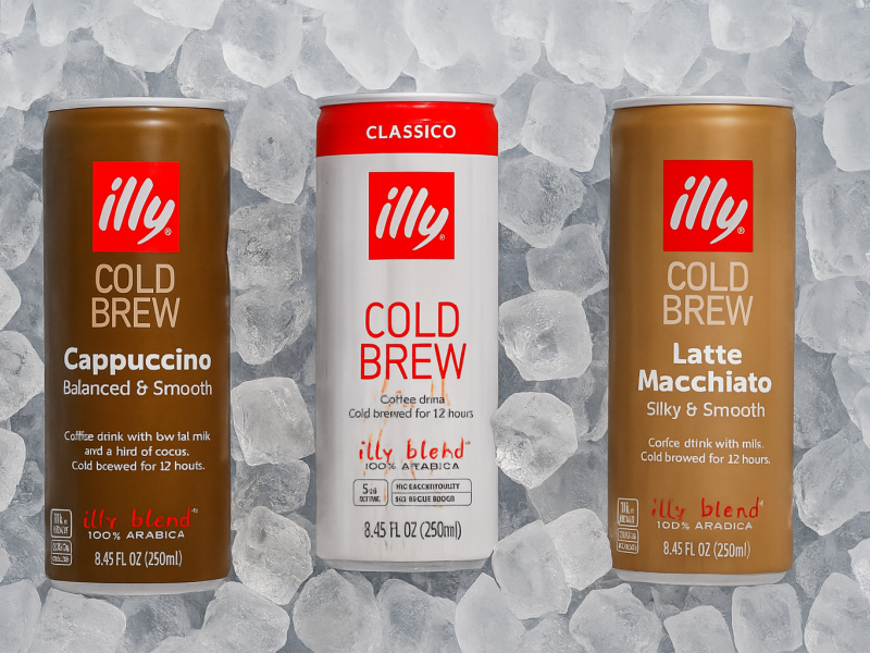 latas de café frío illy 