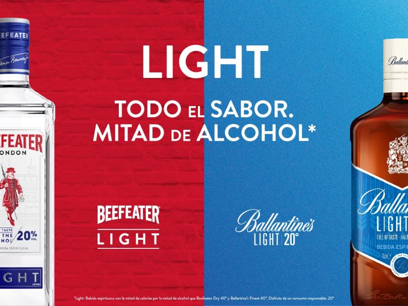 Low-alcohol- Beefeater-Light-Ballantine´s-Light