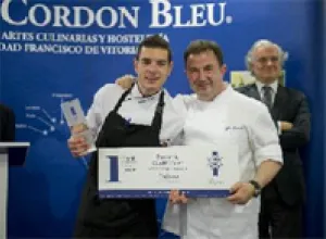 Cristóbal Muñoz, ganador del I Premio Promesas de la Alta Cocina de le Cordon Bleu Madrid