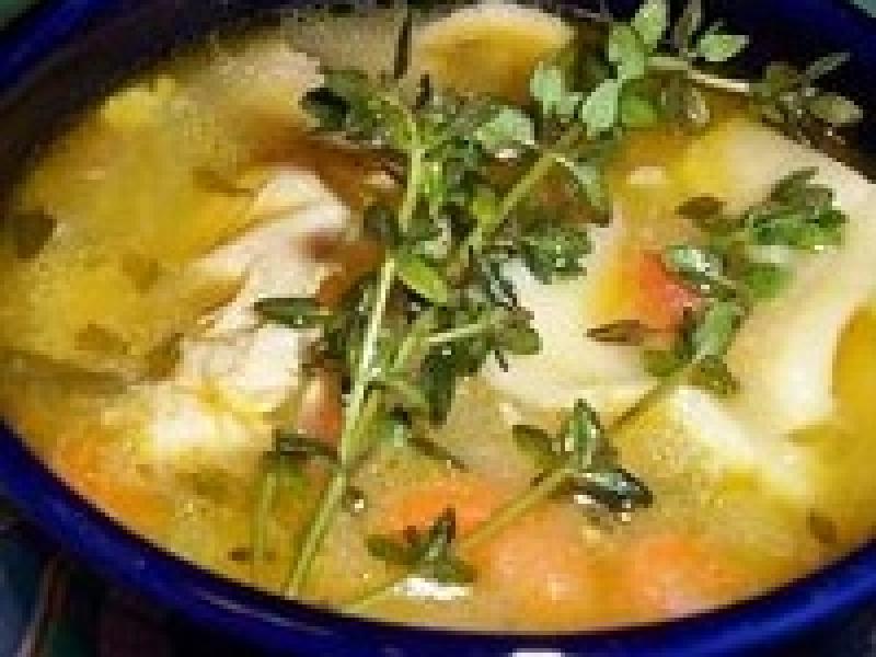 Sopa de gallina a la italiana