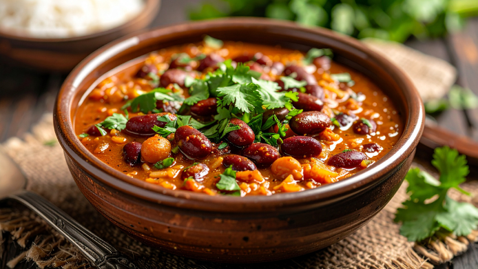 Frijol con cilantro