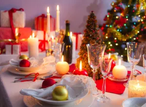 decorar la mesa de Nochevieja