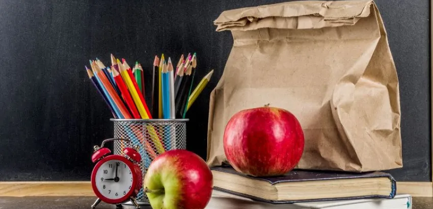 vuelta al cole material y comida