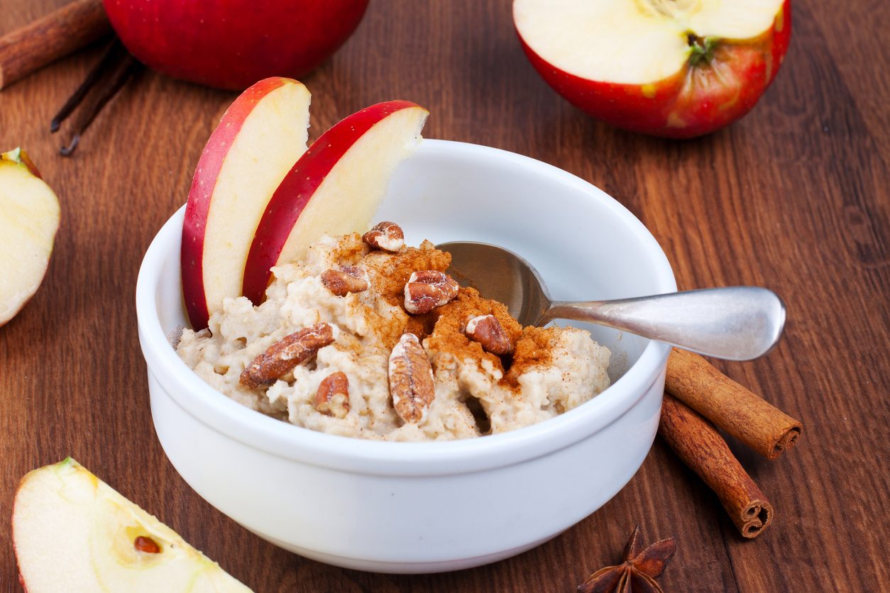 Avena con frutas y nueces 