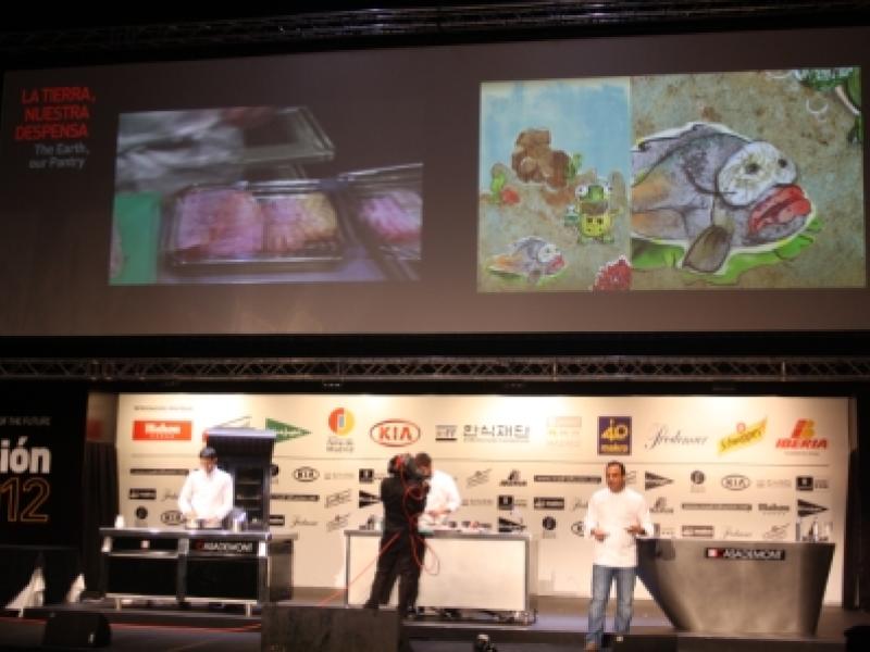 Plato que reproduce movimiento de las olas asombra a los chefs