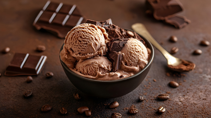 Helado de chocolate