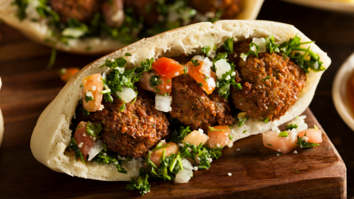Kebab de falafel