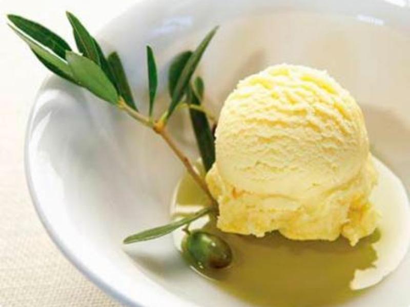 Receta de Helado de aceite de oliva