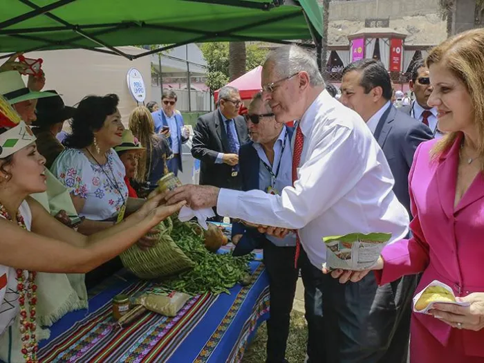 Pedro Pablo Kuczynski, presidente de la República inauguró Mistura 2017 y la catalogó como un emblema de la comida nacional.