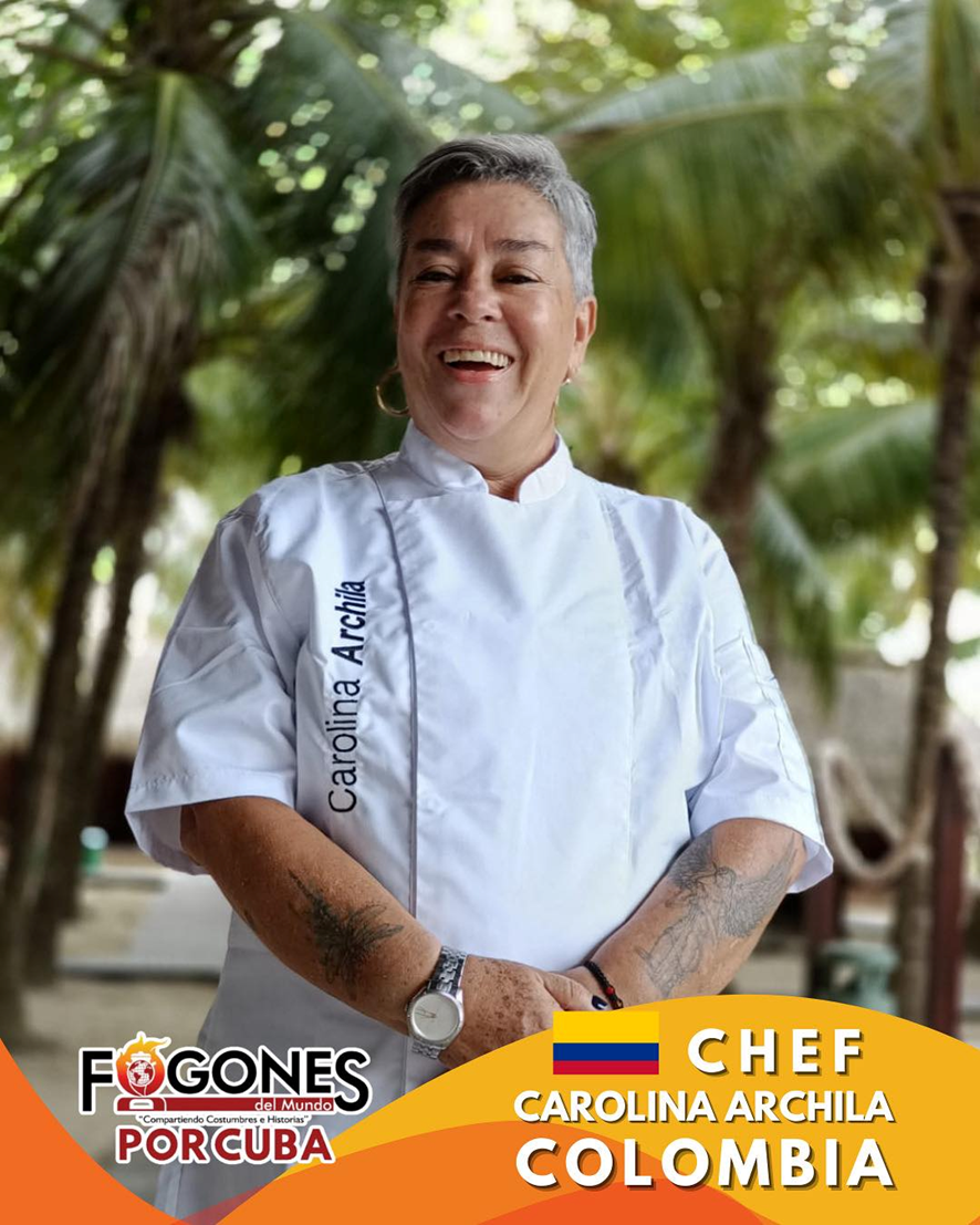 Chef Carolina Archila, vicepresidenta de Fogones del Mundo en La Habana