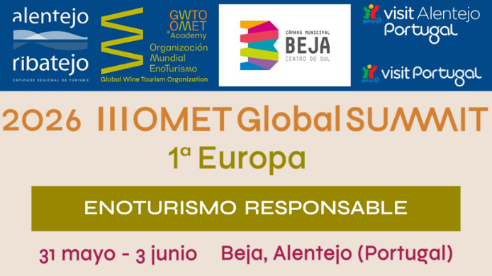 Cartel oficial de la III Cumbre Global OMET del Enoturismo 2026