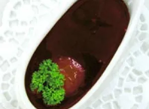 Receta de salsa al vino tinto