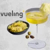 Cóctel Vueling in the Clouds servido con nube de azúcar