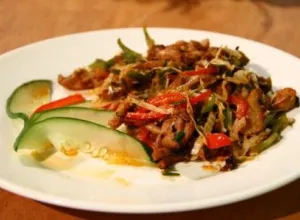 Recetas de la cocina regional santiaguera: Filetillos de pollo y vegetales