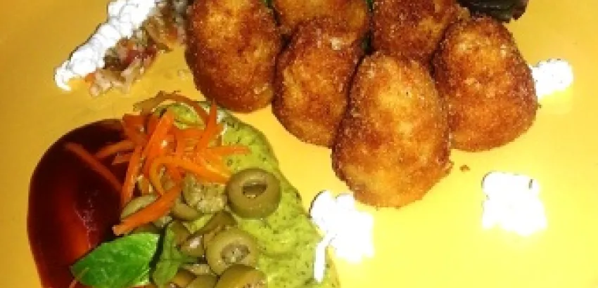 Nugget de pollo y queso crema