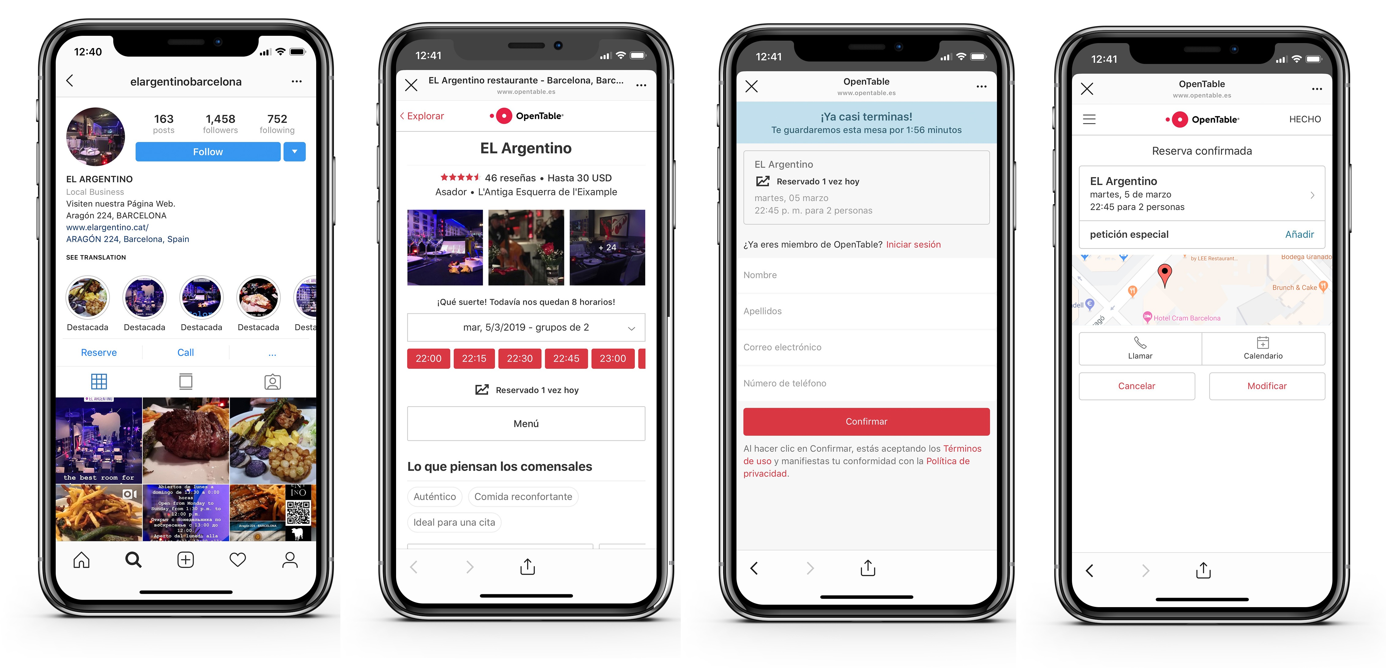Open Table-Instagram