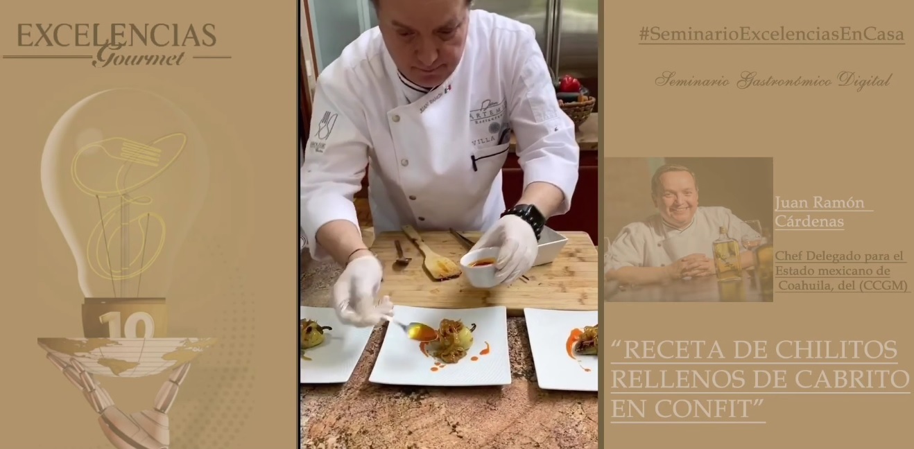 hilitos rellenos de cabrito en confit