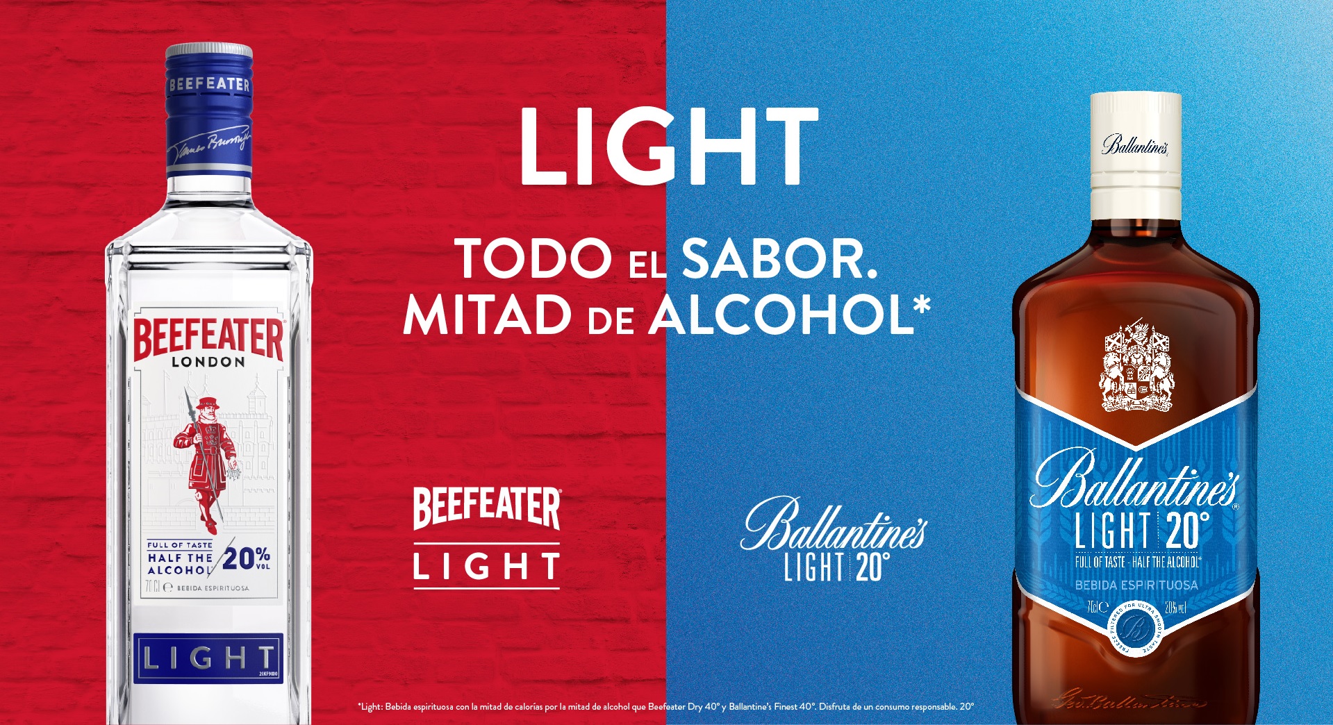 Low-alcohol- Beefeater-Light-Ballantine´s-Light