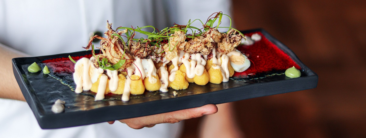 causa limeña de pulpo y chipirón