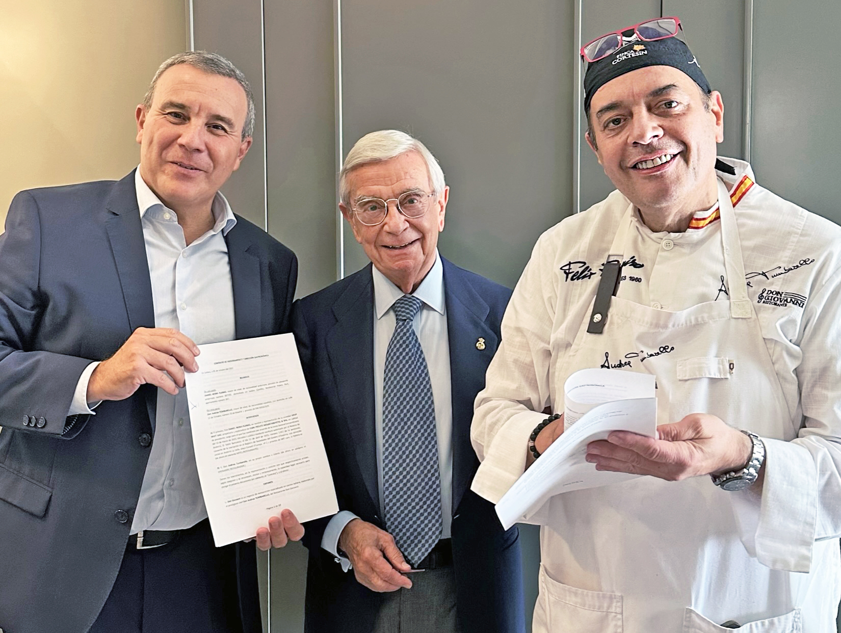 Jordi París, Rafael Ansón, Andrea Tumbarello