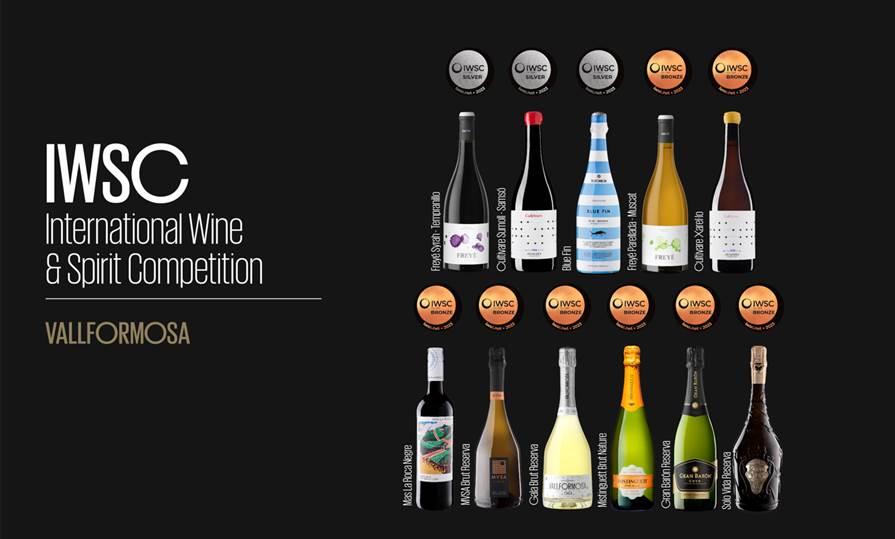 11 medallas, tres de plata y ocho de bronce recibió la bodega española Vallformosa