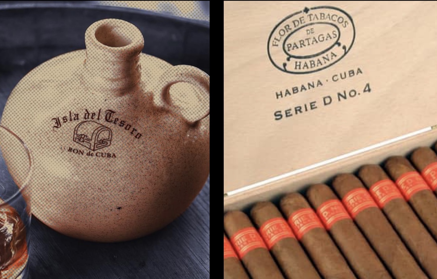 Ron Isla del Tesoro y habano Partagás Serie D No.4: un maridaje de lujo