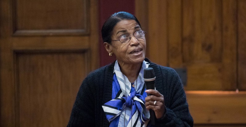 FOTOGRAFIA: Mª Esther Abreu (SCWC BCN 2022). Profesora y gran científica cubana. Presidenta del Science and Cooking World Congress Barcelona- La Habana.