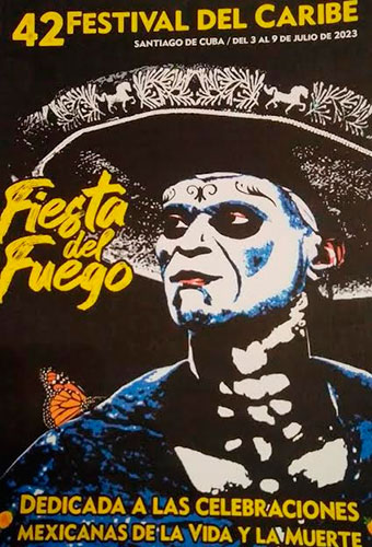 Cartel festival fiesta del fuego