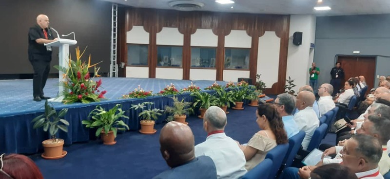 Adalberto Venero Lemus, viceministro del Ministerio de Turismo (MINTUR), durante la inauguración de la XIII edición del Festival Varadero Gourmet. Foto Raúl Abreu.