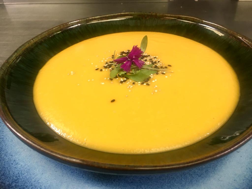 Receta de Crema de Calabaza Cacahuete 