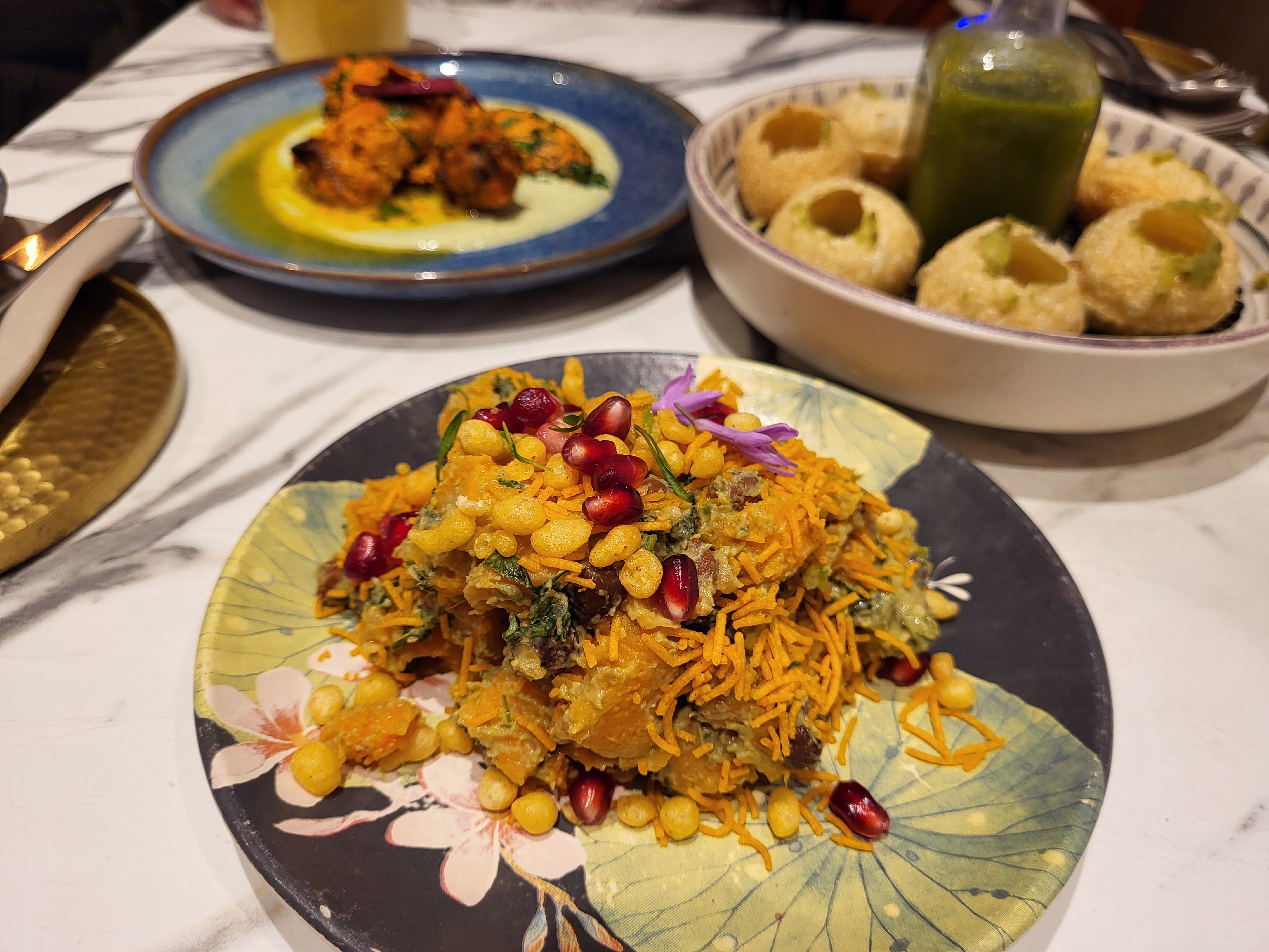 Platos gastronómicos de The Crossing.