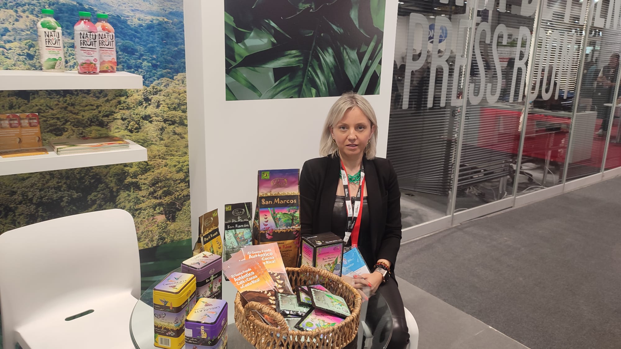 Adriana Fratile, representante de la empresa El Gusto