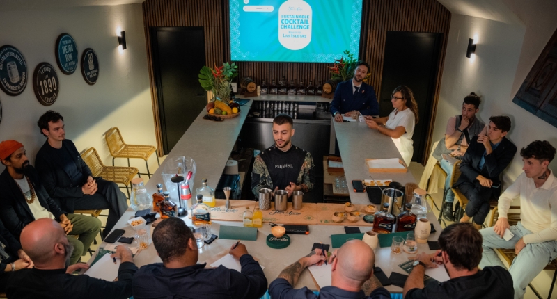 Andrea Pagliarini en el Flor de Caña Sustainable Cocktail Challenge