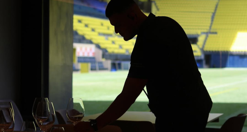 gastronomía en los estadios de fútbol