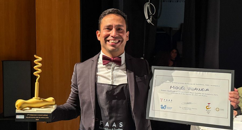 Miguel Villanueva: mejor Sumiller de Andalucía 2025