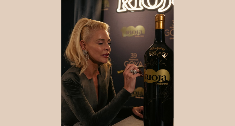 botella de rioja en los goya