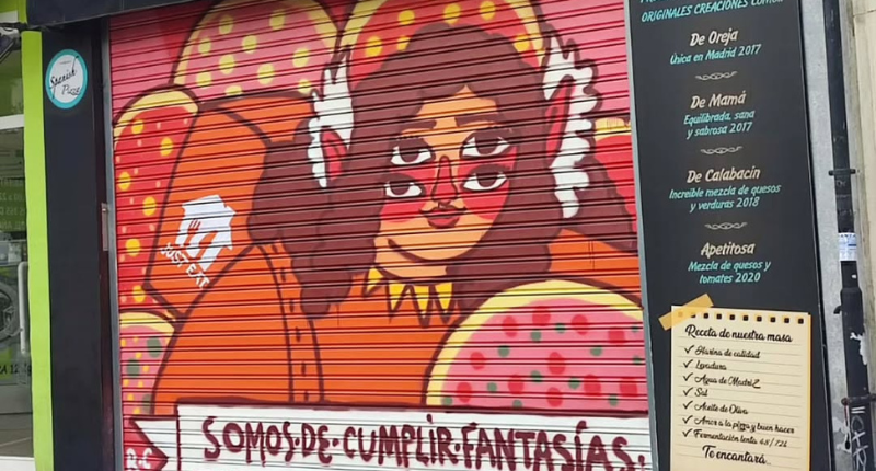 mural just eat repartidora