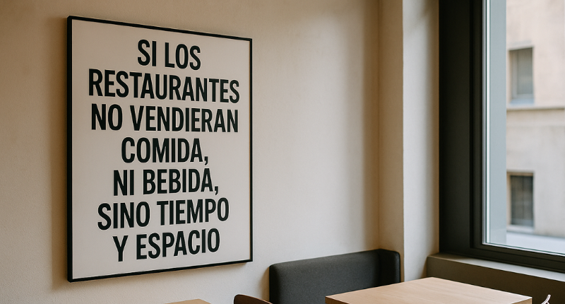 El nuevo menú: ¿y si en el futuro pagamos por tiempo y no por comida?