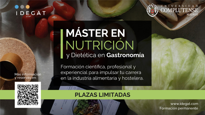 El máster que une ciencia, salud y gastronomía