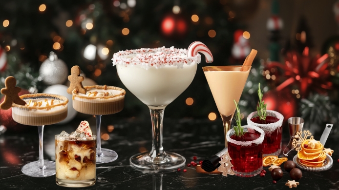 cocteles para hacer en casa en Navidad