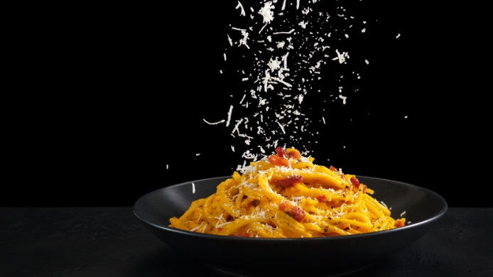 carbonara con guanciale o papada