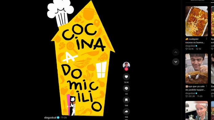 Cocina a domicilio, la nueva serie de Diego Doal