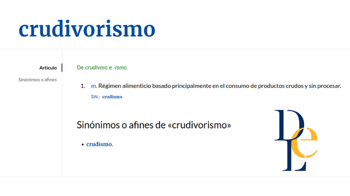 Crudivorismo en el DLE