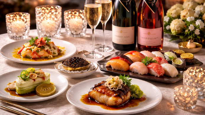 Comida Globos de Oro