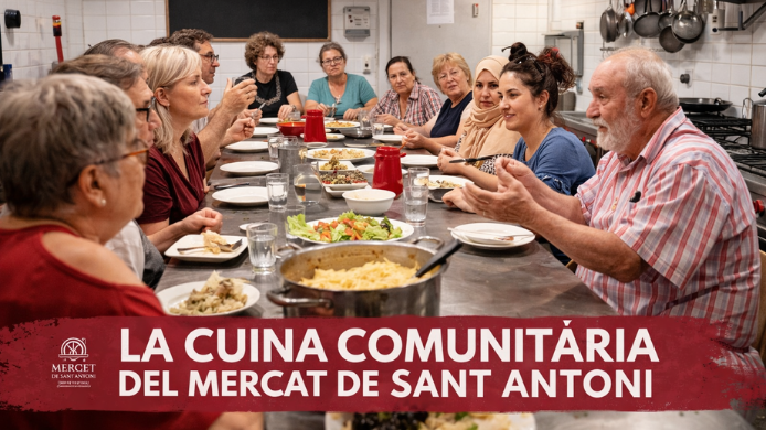 La cocina bajo un mercado de Barcelona