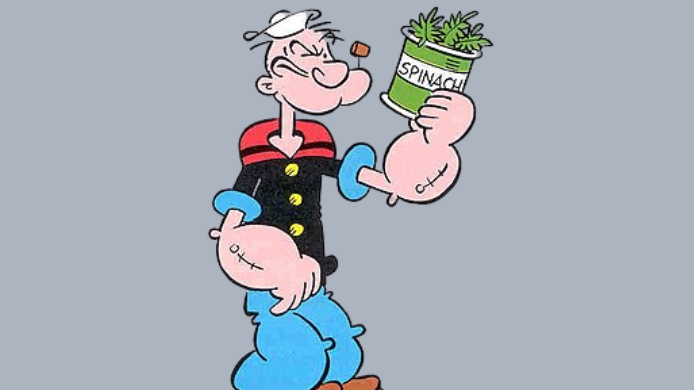 Popeye el Marino y las espinacas 