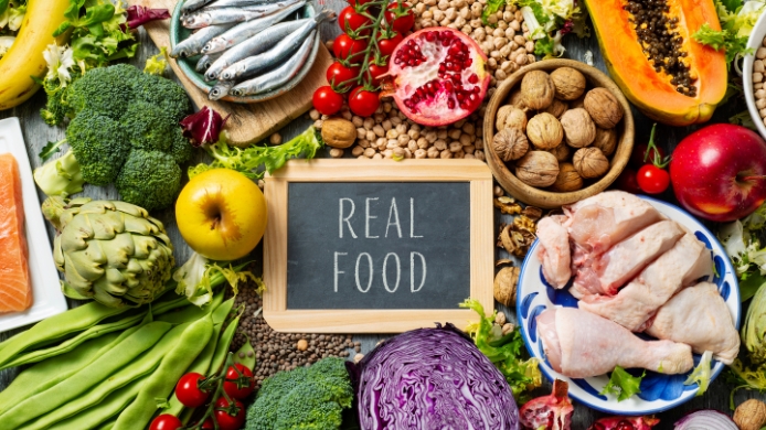 cesta de la compra real food alimentos naturales