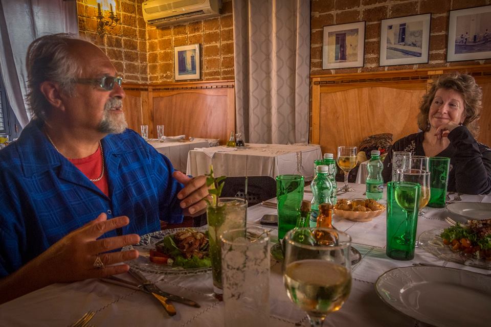joe lovano-cena-en-el-restaurante-el-atelier-cuba