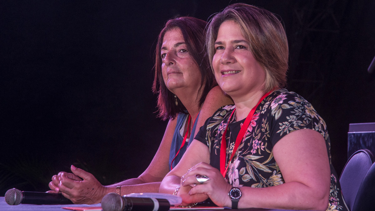 Cuba Sabe, Lis Cuesta y la Gerente de la Agencia de Turismo Cultural, Paradiso 