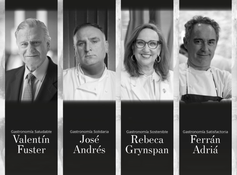 En 2022, los galardonados fueron: Valentín Fuster (Saludable), José Andrés (Solidaria), Rebeca Grynspan (Sostenible) y Ferrán Adriá (Satisfactoria).